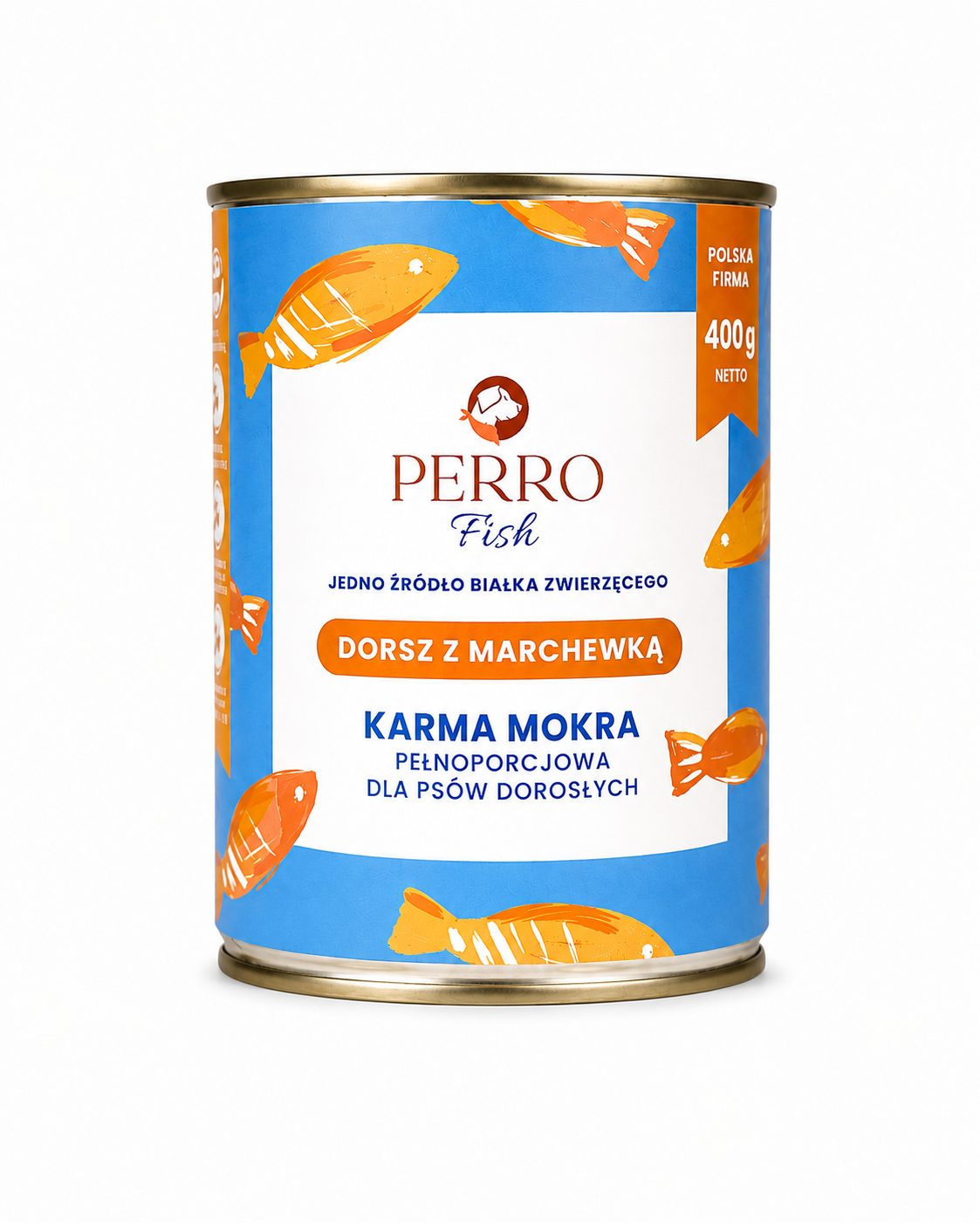 Karma mokra PERRO Dorsz z marchewką 400g
