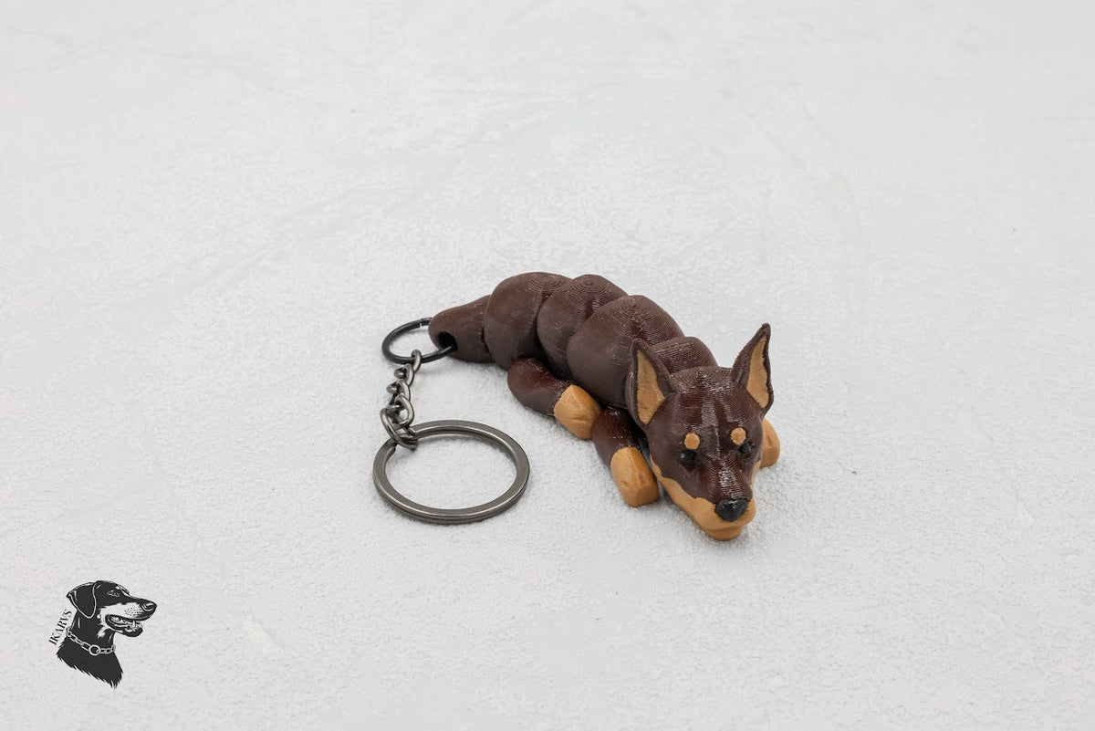 Breloczek Doberman brązowy kopiowany | IKARVS
