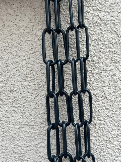Łańcuszek zaciskowy 65 cm — grafitowy stalowy
