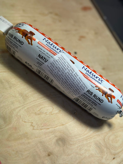 Naturis Kiełbaska dla psa – Wołowina 650g
