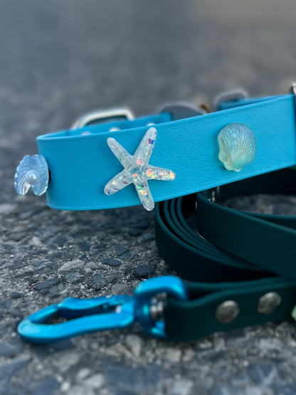 Personalizowana obrożą Biothane 38mm z oryginalną klamrą Cobra i pinami