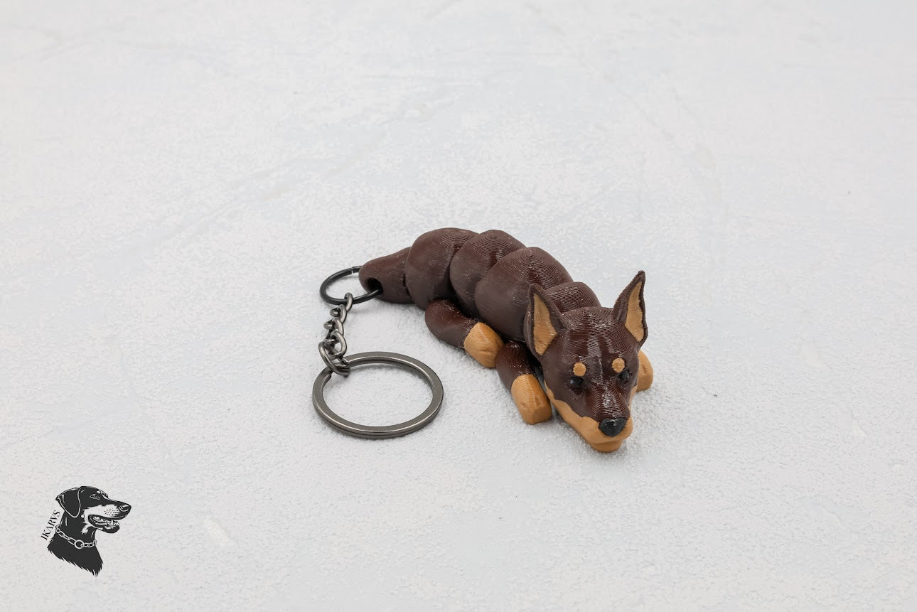 Breloczek Doberman brązowy kopiowany | IKARVS