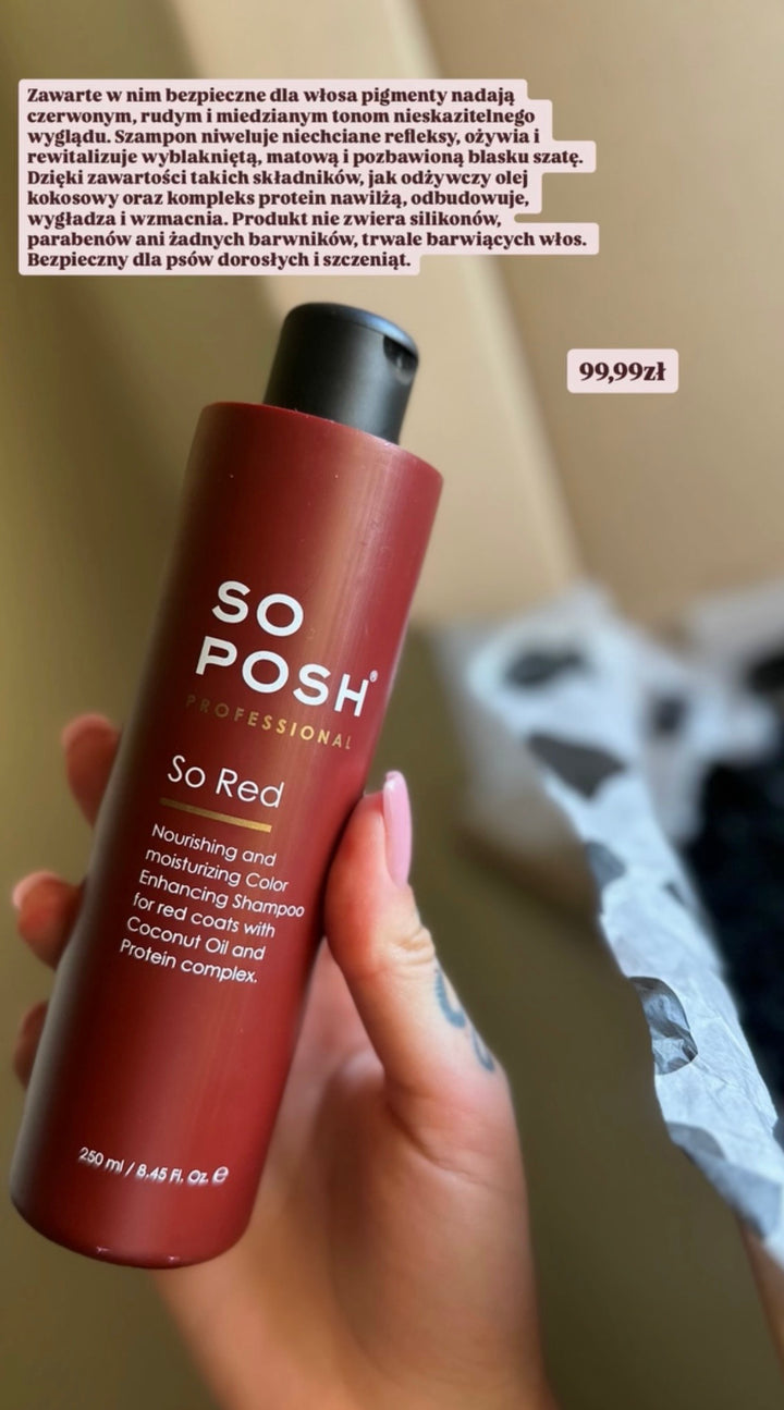 So Posh Professional – So Red Nourishing Color Enhancing Shampoo 250ml