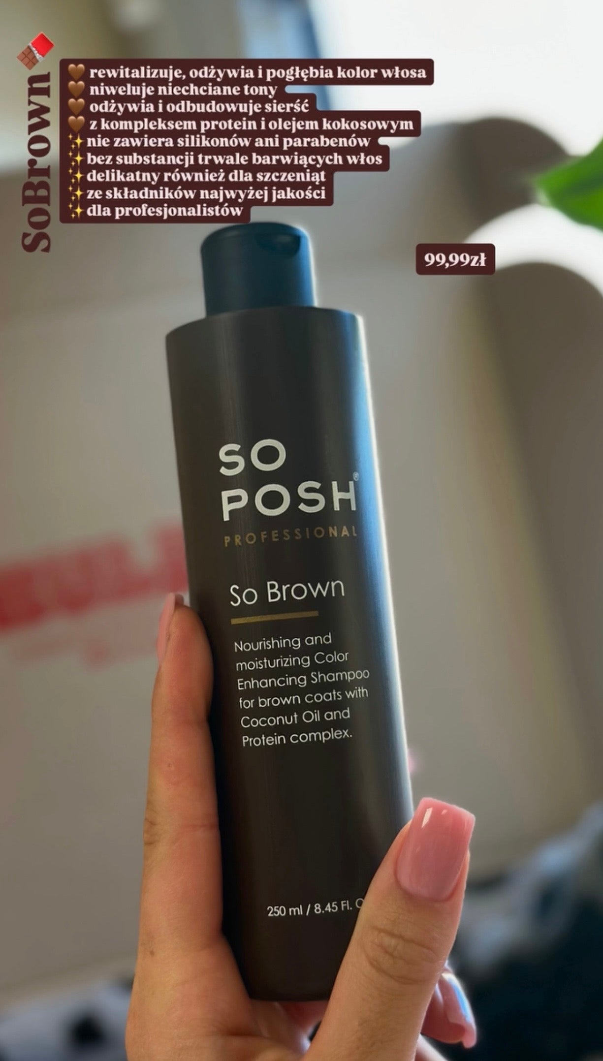 So Posh Professional – So Brown Nourishing Color Enhancing Shampoo 250ml