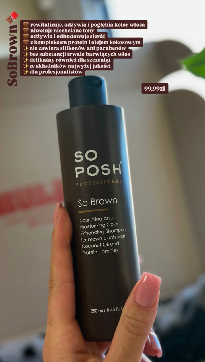 So Posh Professional – So Brown Nourishing Color Enhancing Shampoo 250ml