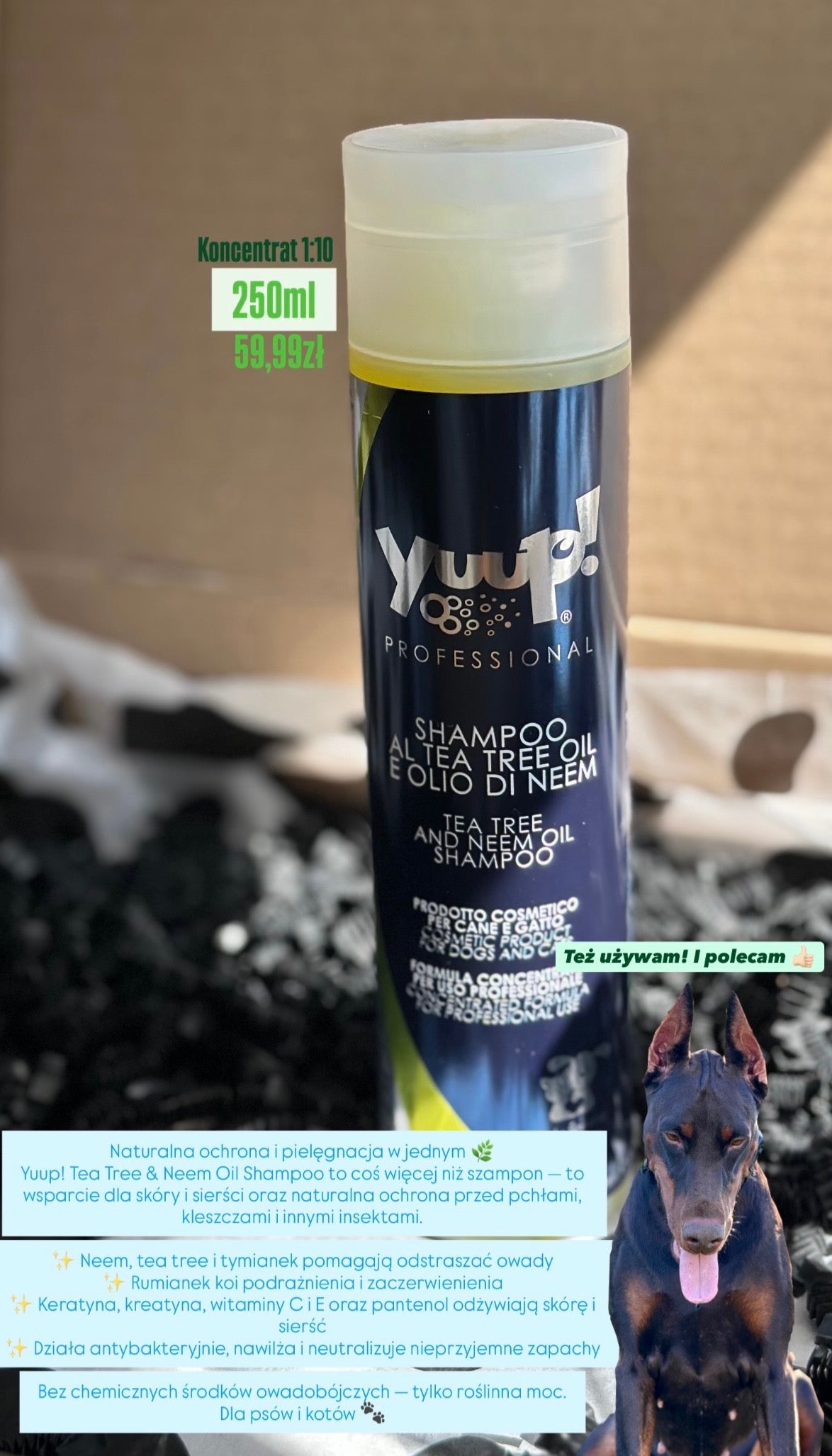 Yuup! Professional – Tea Tree & Neem Oil Shampoo 250ml