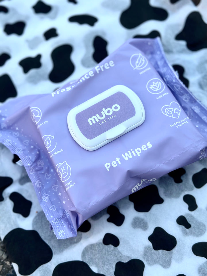 MUBO Chusteczki Mokre dla Zwierząt – Fragrance Free 100 szt.