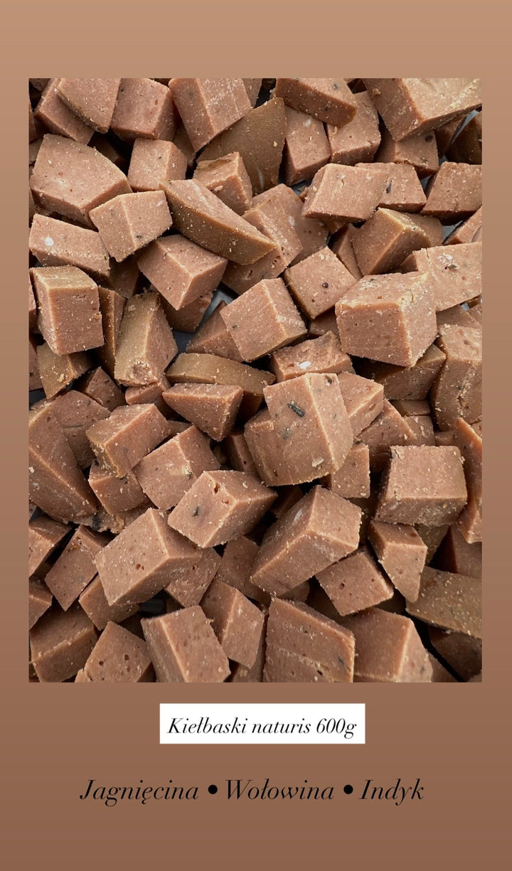 Naturis Kiełbaska dla psa – Wołowina 650g