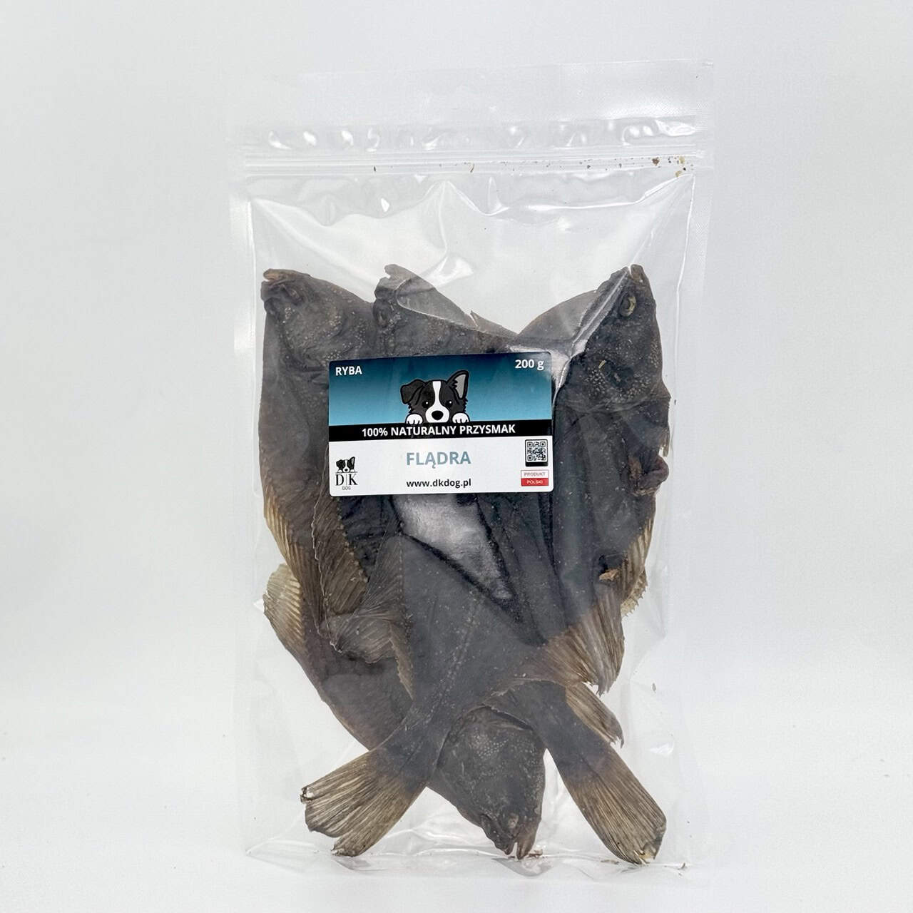 DK DOG Flądra Suszona – Naturalny Przysmak dla Psa 200g