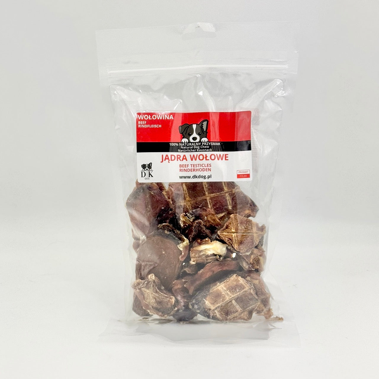 DK Dog Jądra Wołowe – naturalny przysmak dla psa z wołowiny, 200g