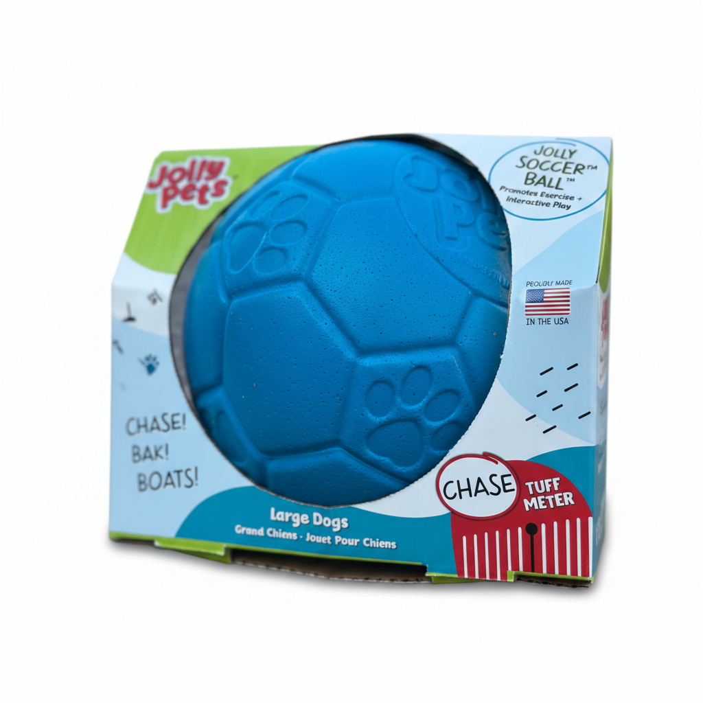 Jolly Soccer Ball niebieska – białe tło