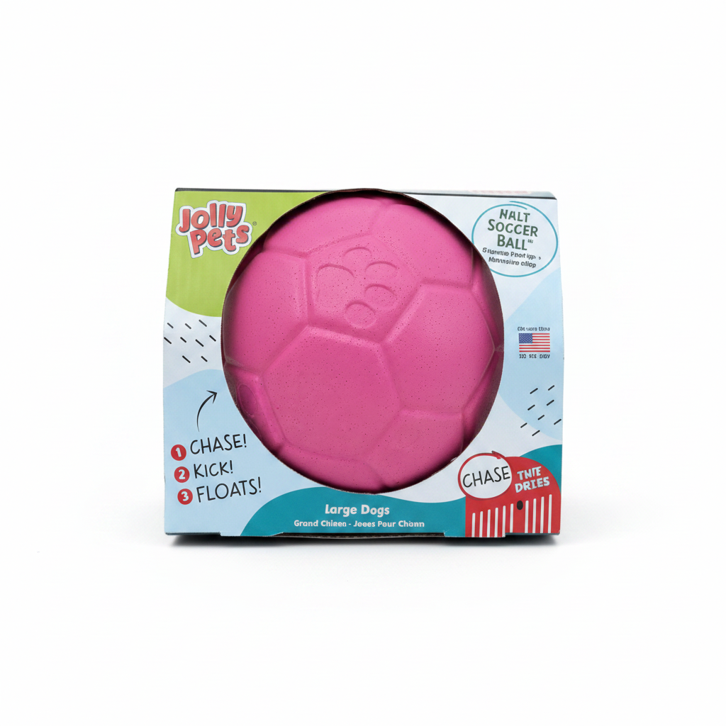 Jolly Soccer Ball różowa – białe tło