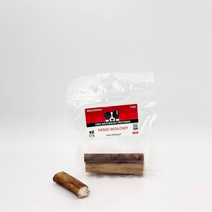 DK Dog Penis Wołowy 12cm – naturalny przysmak dla psa z wołowiny, 2 szt