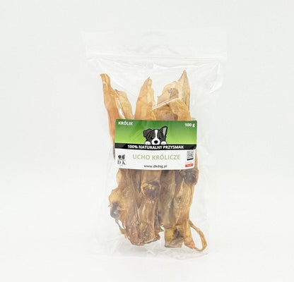 Ucho Królicze DK Dog 100g – opakowanie